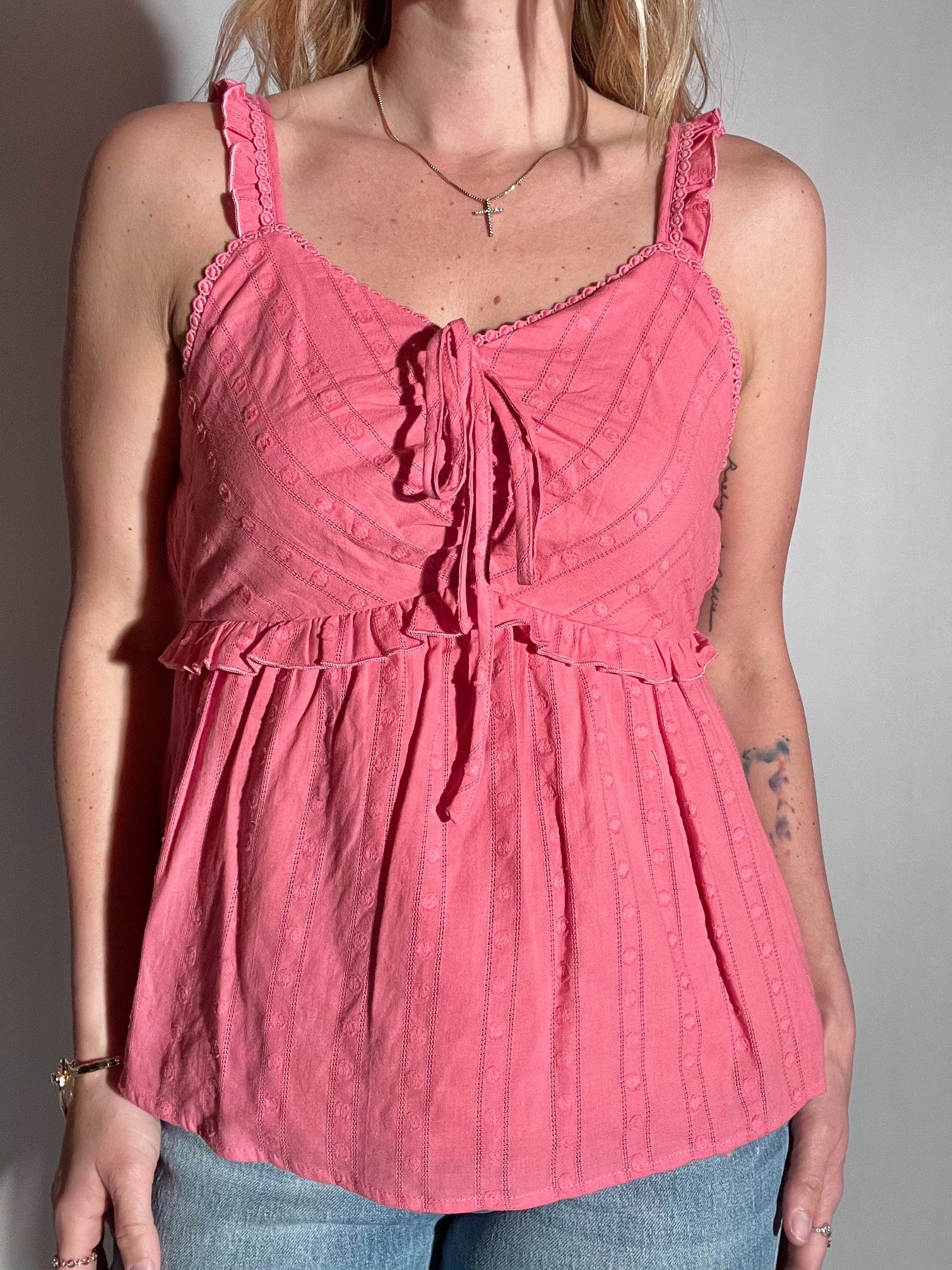 Pink Ruffled Top | Moody Blues Jean Boutique