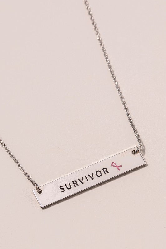 personalized breast cancer necklace gift | kandsimpressions